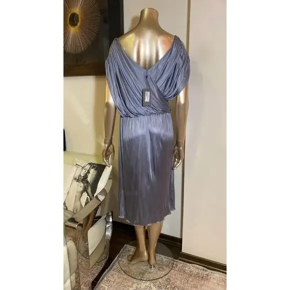Alexander McQueen Vintage Gray Ruffle Dress S/S 2007 (Size IT44)